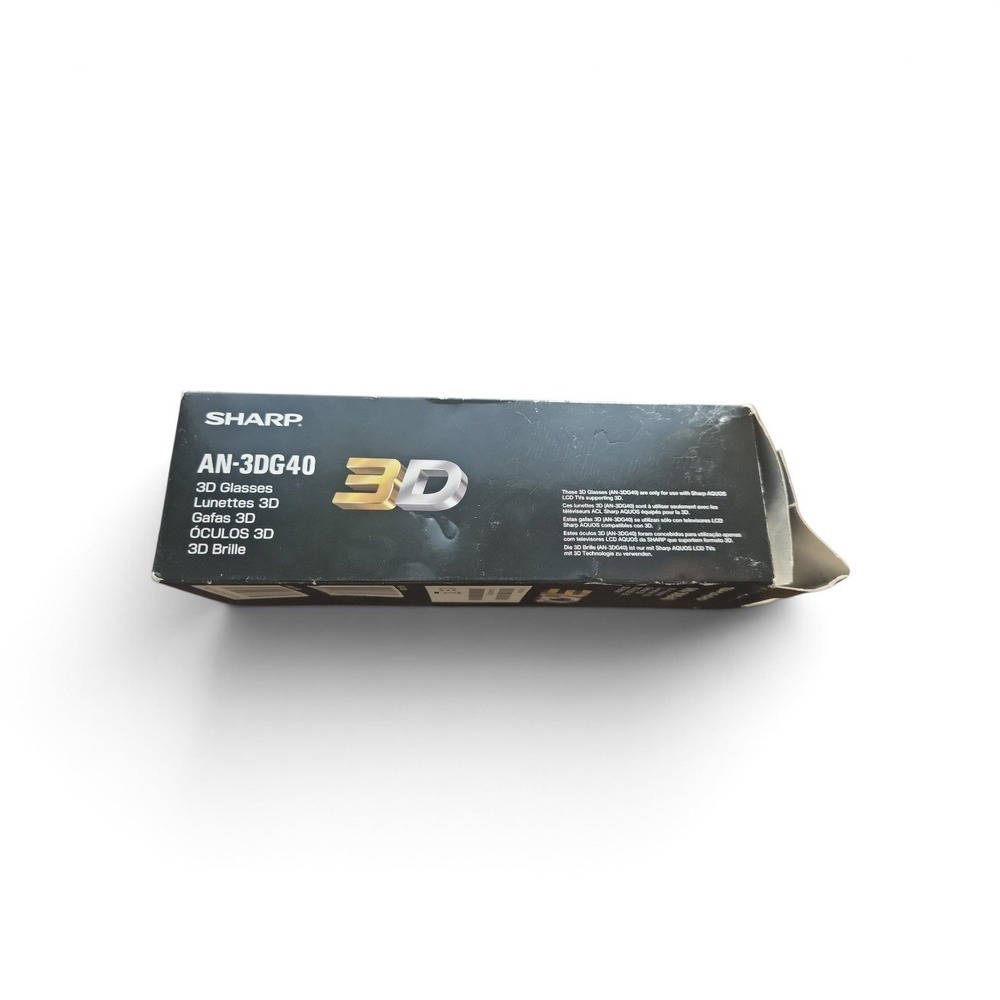 Sharp AN-3DG40 Active 3D Glasses for Sharp AQUOS 3D LCD TVs Black